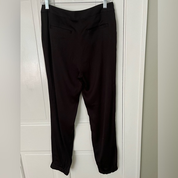 Kate Spade Tuxedo Style Black Viscose Jogger Pants Slacks Size 6 Night Out - Picture 7 of 13